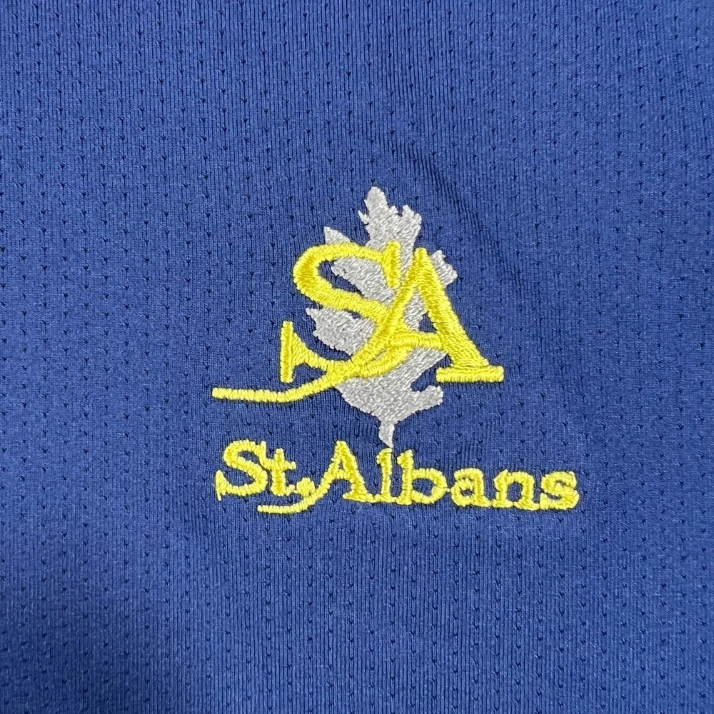 Adidas Polo Shirt Mens Large Blue Short Sleeve Performance Climacool‎ Golf